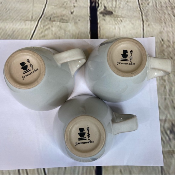 Jonathan Adler OJAI white mugs orange inside - Picture 4 of 12